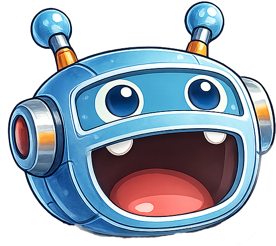 Robot character icon